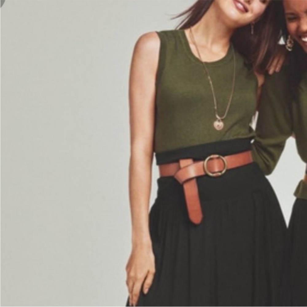 CAbi Knit Tank Top Size L Green